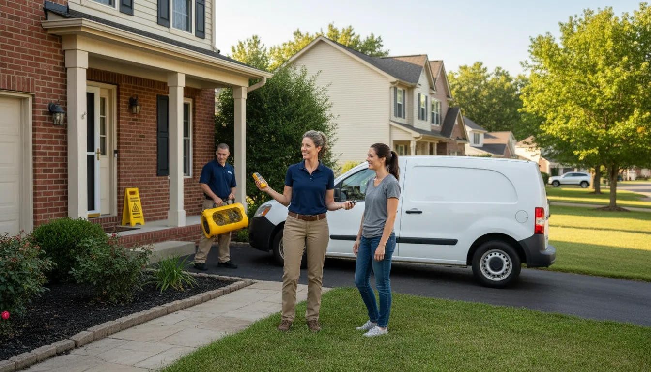 Residential water damage restoration in Dawson, NE